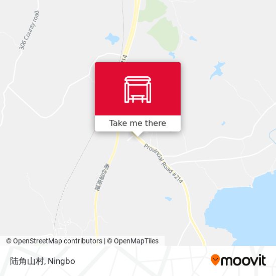 陆角山村 map