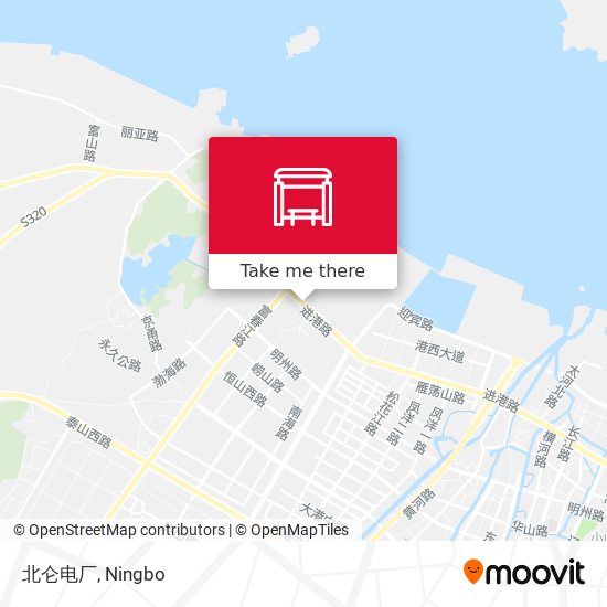 北仑电厂 map