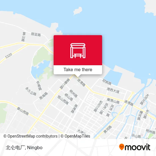 北仑电厂 map