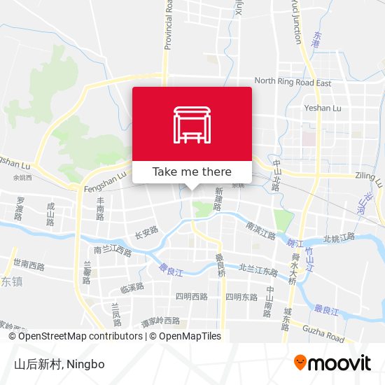 山后新村 map
