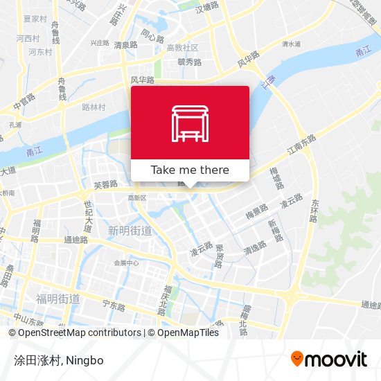 涂田涨村 map