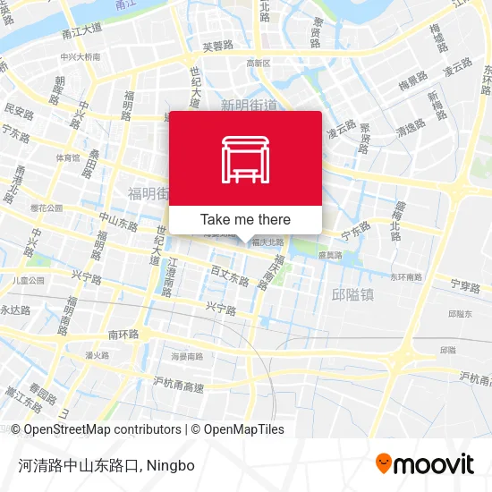 河清路中山东路口 map