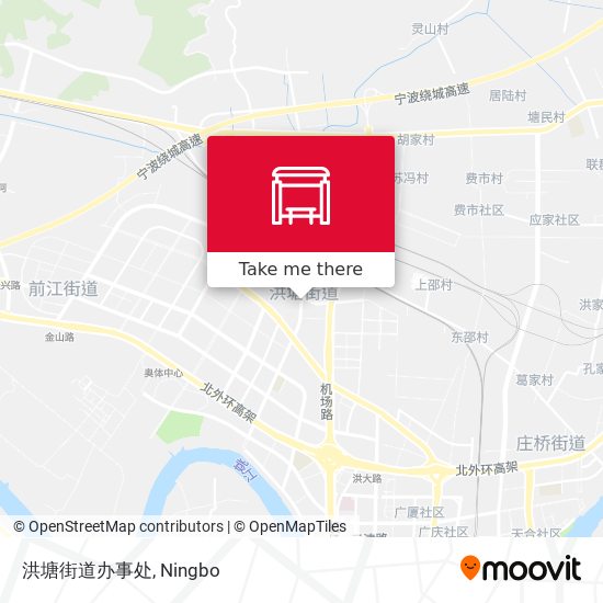 洪塘街道办事处 map