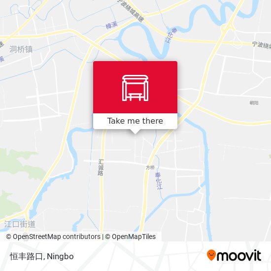 恒丰路口 map