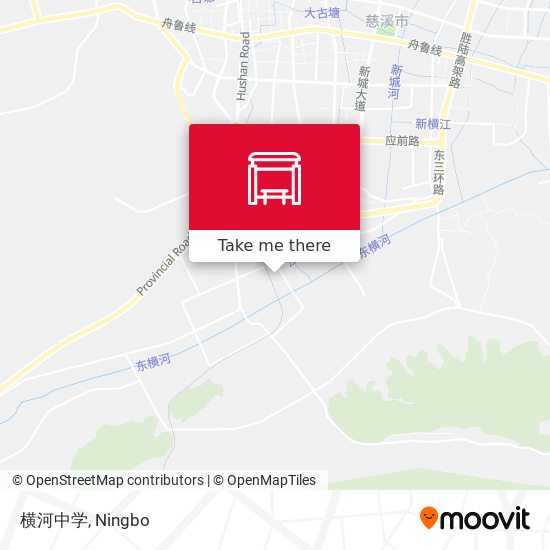 横河中学 map