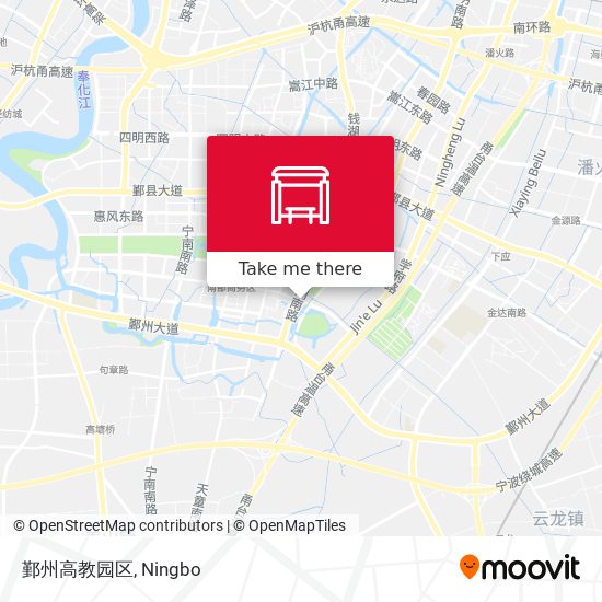 鄞州高教园区 map