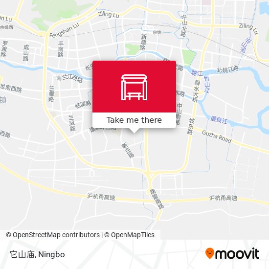 它山庙 map