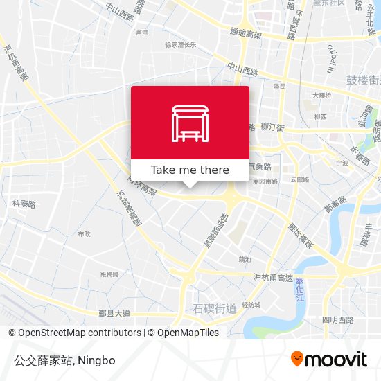 公交薛家站 map