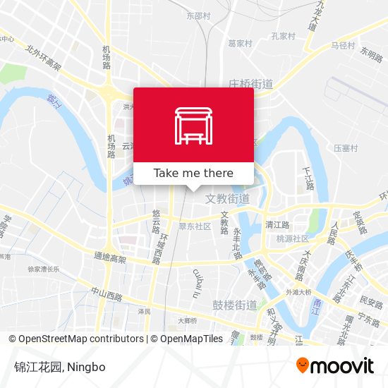 锦江花园 map