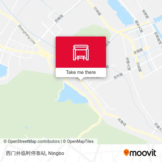 西门外临时停靠站 map