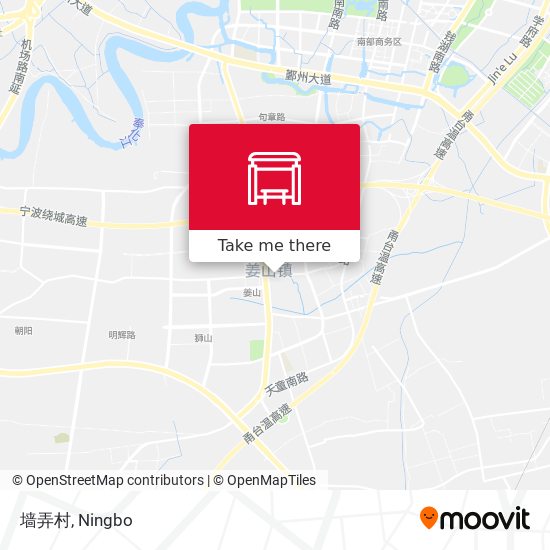 墙弄村 map