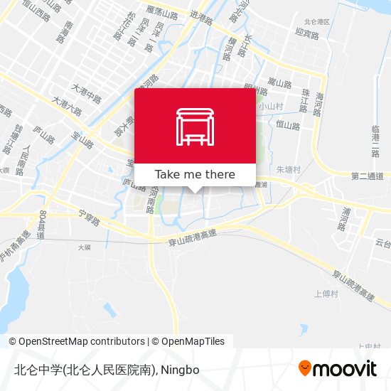 北仑中学(北仑人民医院南) map