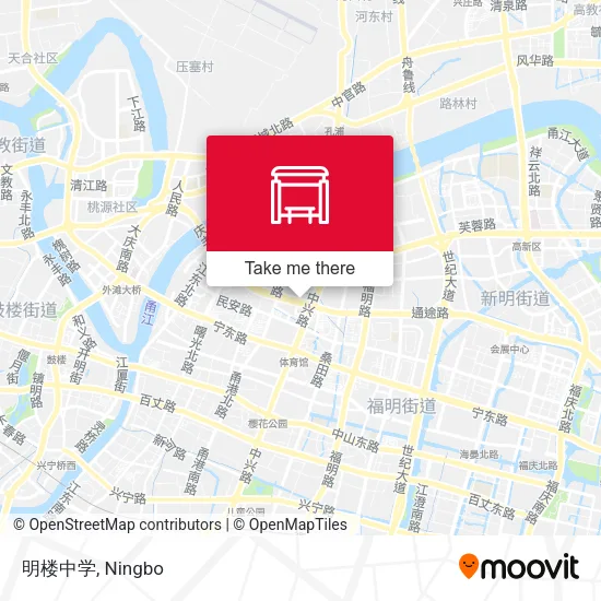 明楼中学 map