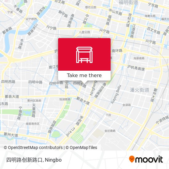 四明路创新路口 map