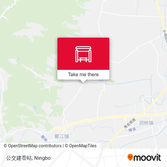 公交建岙站 map