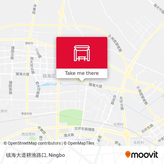 镇海大道耕渔路口 map
