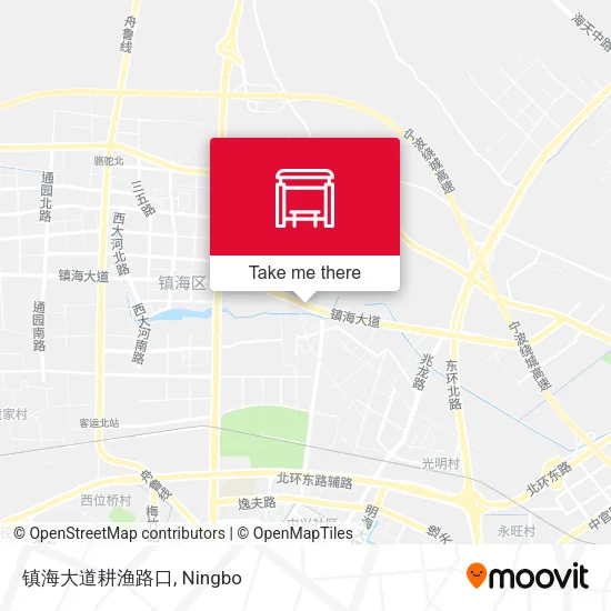镇海大道耕渔路口 map
