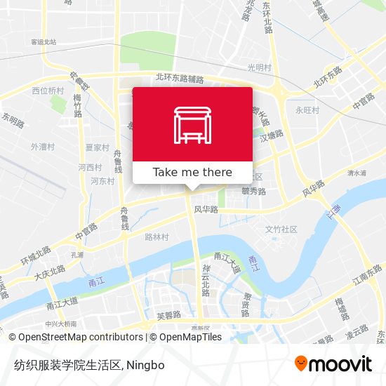 纺织服装学院生活区 map