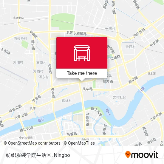 纺织服装学院生活区 map