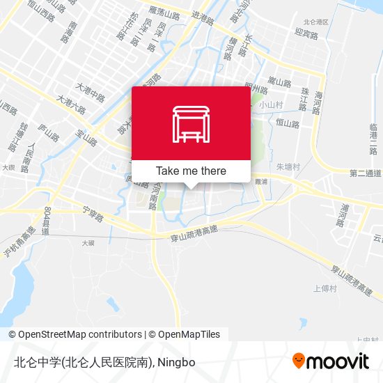 北仑中学(北仑人民医院南) map