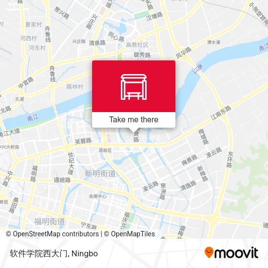 软件学院西大门 map