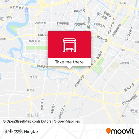 鄞州党校 map