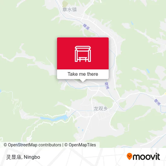 灵显庙 map
