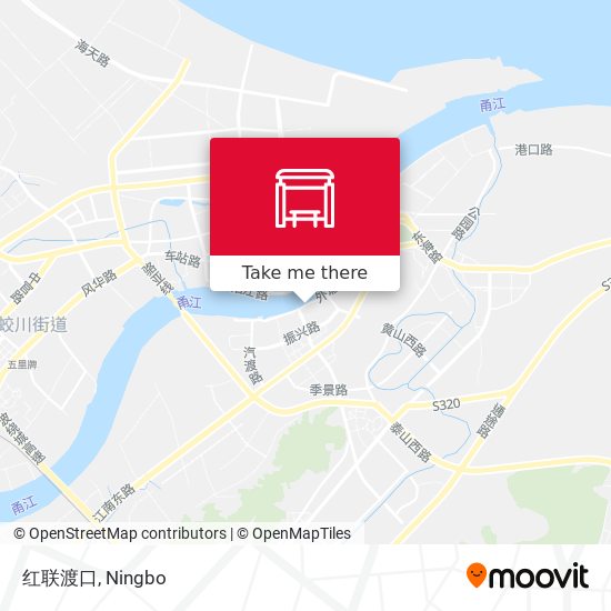 红联渡口 map