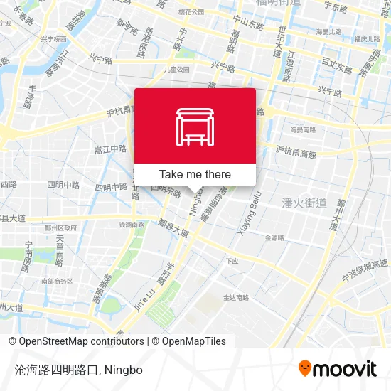 沧海路四明路口 map