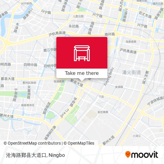 沧海路鄞县大道口 map