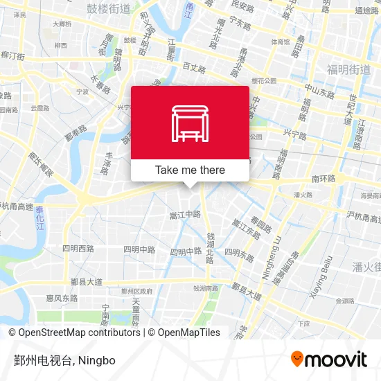 鄞州电视台 map