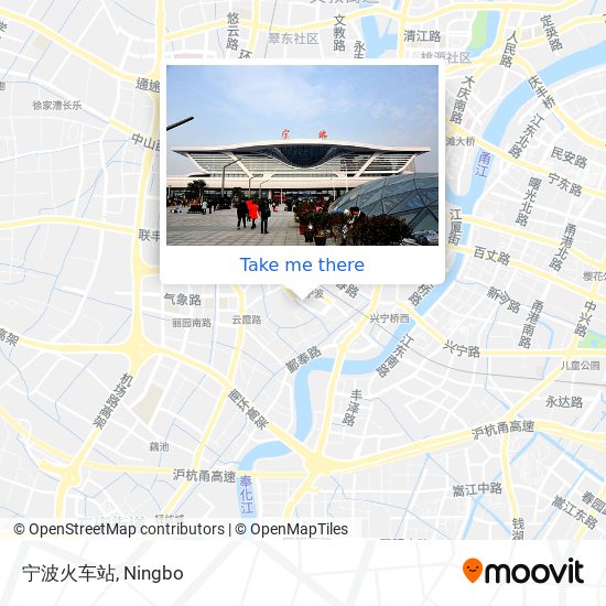 宁波火车站 map