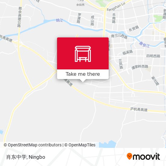 肖东中学 map