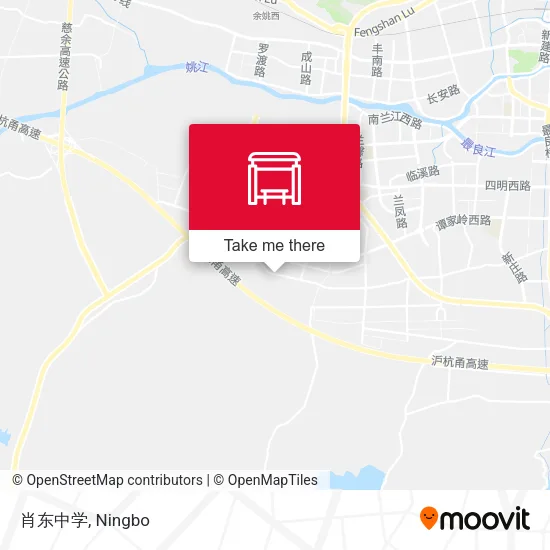肖东中学 map