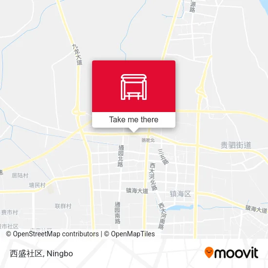 西盛社区 map