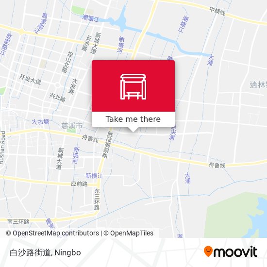 白沙路街道 map