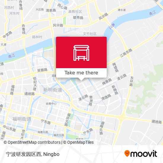 宁波研发园区西 map