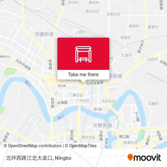 北环西路江北大道口 map