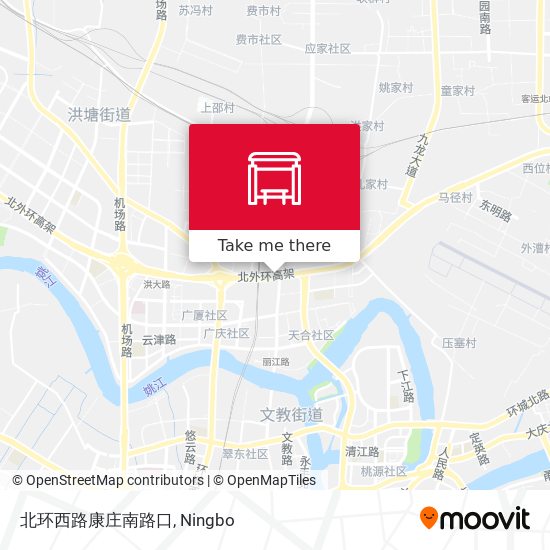 北环西路康庄南路口 map