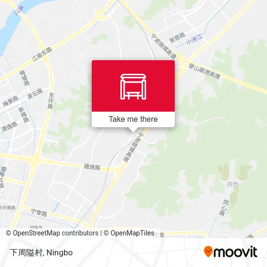 下周隘村 map