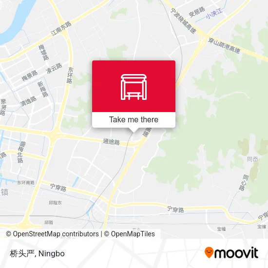 桥头严 map
