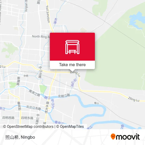 照山桥 map