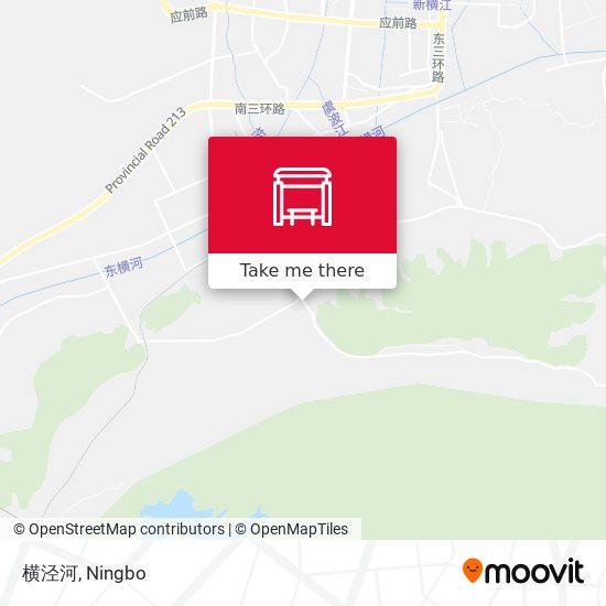 横泾河 map