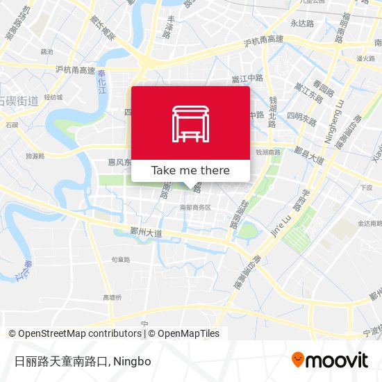 日丽路天童南路口 map