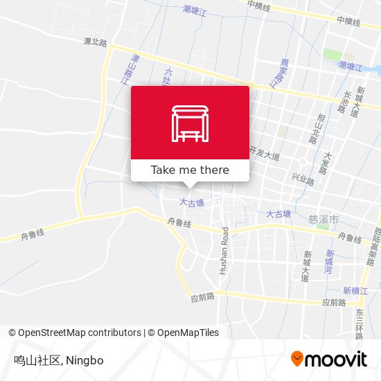 鸣山社区 map