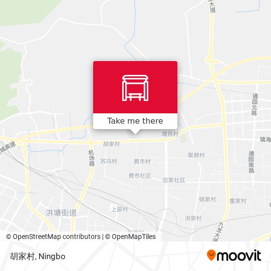 胡家村 map