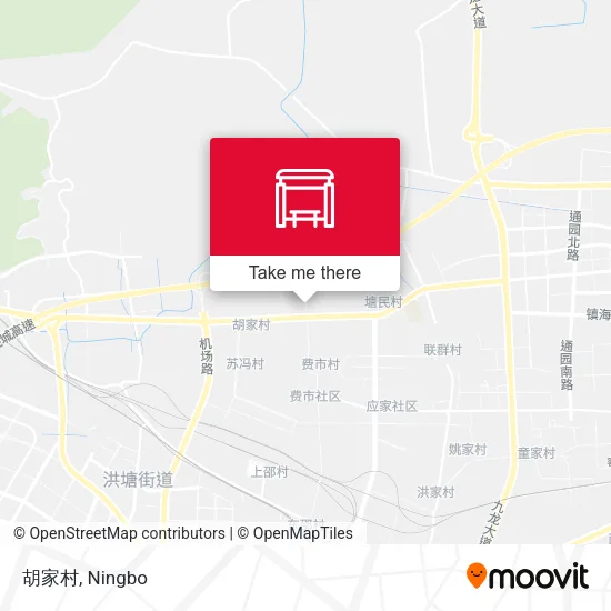 胡家村 map