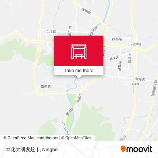 奉化大润发超市 map