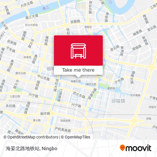 海晏北路地铁站 map