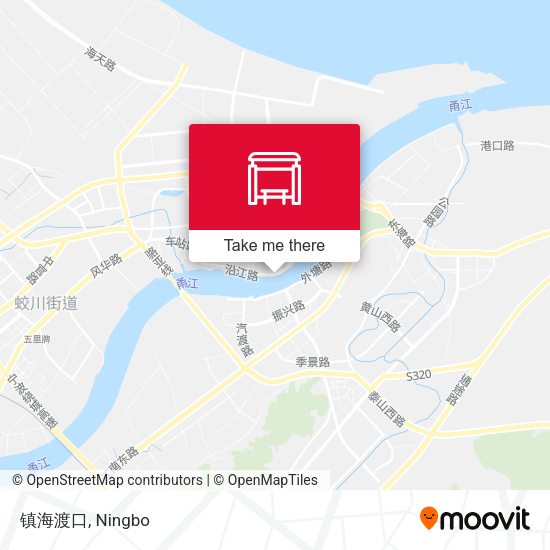 镇海渡口 map